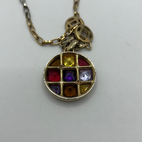 Gold/silver multi crystal stone chocker - Picture 6 of 10